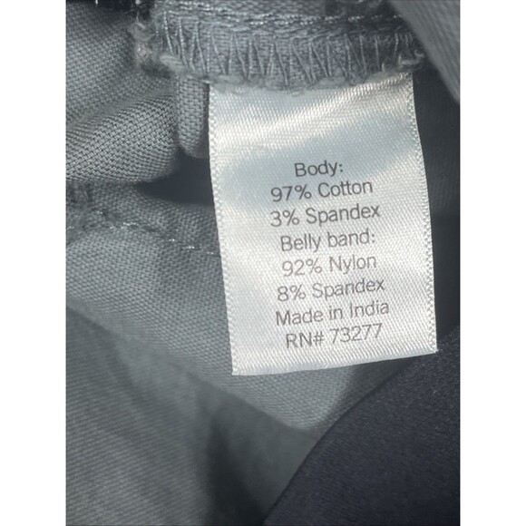 Sonoma Over the Belly Utility Jogger Maternity Pants Zip Hem Gray Size Large NEW - Picture 6 of 12